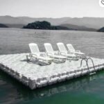 Primjer sunčališta od modularnih pontona